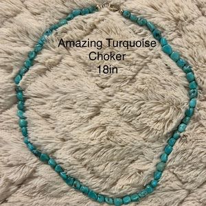 Amazing Turquoise Necklace 18in